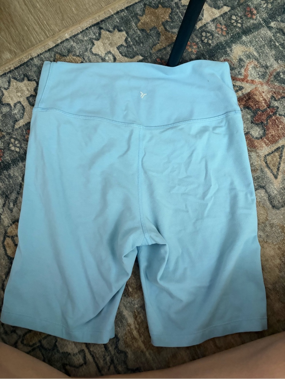 Old Navy Soft Sky Blue High-Waist Bike Shorts
